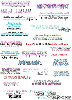Jonas Brothers song quotes © Photo by ♥DZ♥