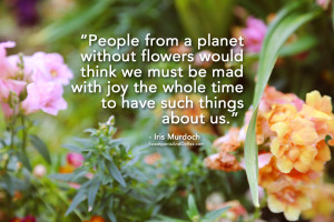 Iris Murdoch flowers quote WP