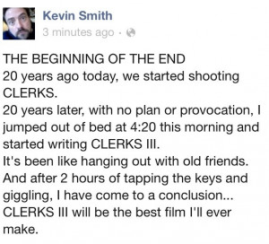 Kevin Smith Announces CLERKS III