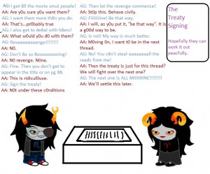 Vriska Kills Aradia Aradia+vriska truce quarantine