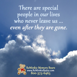 There are special people in our lives who never leave us… even after ...