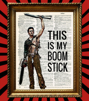 This is My Boomstick Ash Williams Holding up Shotgun from Evil Dead 2 ...