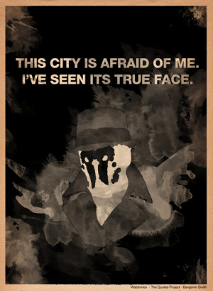 Rorschach from Watchmen Art Print