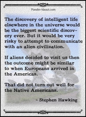 ... alien civilization...