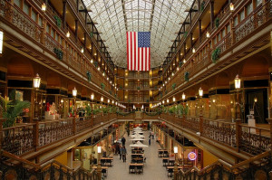 The Arcade. Cleveland, OH. One of America's first indoor shopping ...
