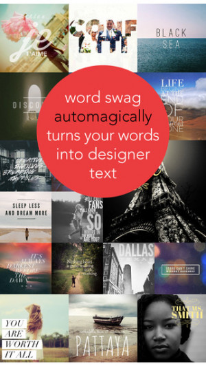 ... , typography generator, creative quotes, and text over pic editor