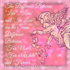 difference between love and in love