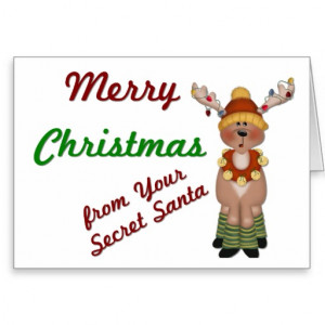 MC Reindeer Secret Santa - Holiday Greeting Card
