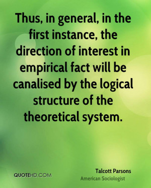 general, in the first instance, the direction of interest in empirical ...