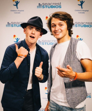 ... and Nolan Sotillo at Seacrest Studios in Denver for Red Band Society