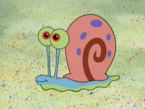 spongebob spinoff gary the snail sitting