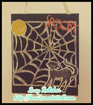 took a brown lunch bag and mad this cute little halloween treat bag ...
