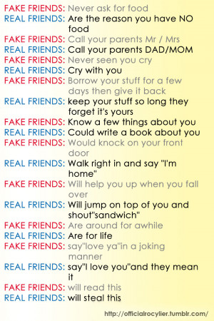 Fake Friends Vs Real Friends by rocylier04