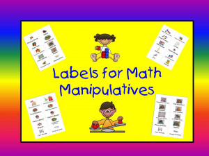 Labels for Math Manipulatives