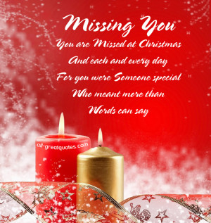 Memorial Cards For Christmas – You are Missed at Christmas