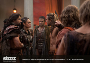 Spartacus came at the nick of time when Crixus was about to send Laeta ...