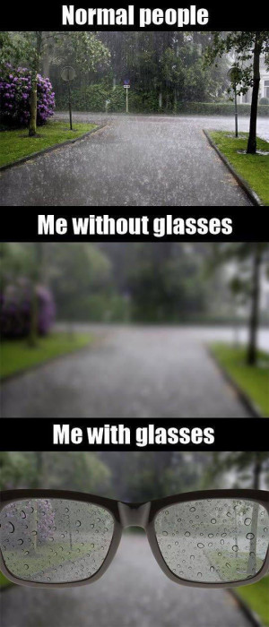 How People With Glasses See The World