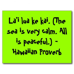 Hawaiian Sayings Post Cards