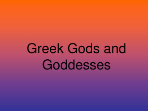 Greek Gods And Goddesses...
