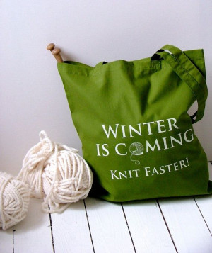 knitting project bag - olive - Kelly Connor Designs: Aunt