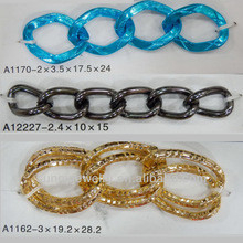types jewelry chain links many colors and many shapes avaliable