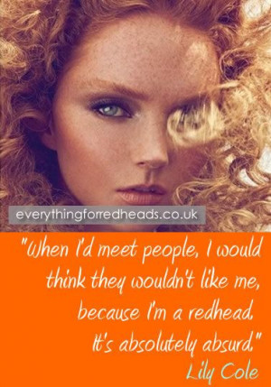 Lily Cole Famous Redhead