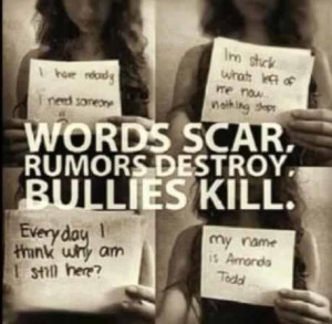Bullying!!! Before it kills everyone fuck the quote that says words ...