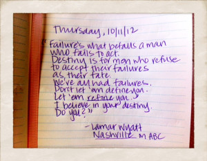 Quote Book: Thursday, 10/11/12 – Nashville knows best…