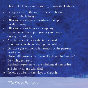 Grieving During the Holidays | The Silver Pen