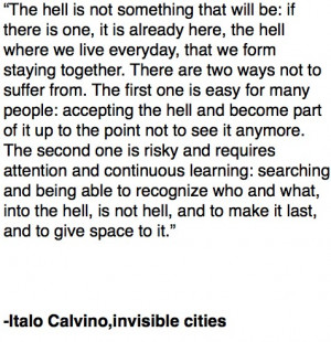 Crow Books italo calvino invisible cities quote