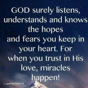 Trust in Gods love