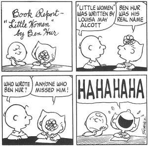 Peanuts comic strip