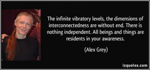The infinite vibratory levels, the dimensions of interconnectedness ...