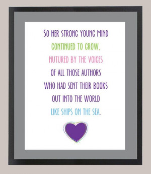 Ronald Dahl Matilda Quote 11 x 14 Inspiration by CadburysKeepsakes, $ ...