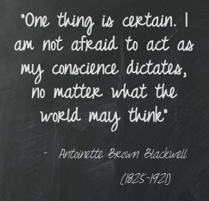 as a minister in the United States, Antoinette Brown Blackwell ...