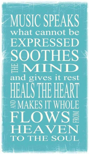 ... rest heals the heart and makes it whole flows from heaven to the soul
