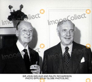 Ralph Richardson Picture Sir John Gielgud and Ralph Richardson Photo