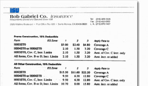 Insurance Quote Example