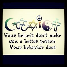 tolerance for those you don't like, and coexist. Might be asking too ...