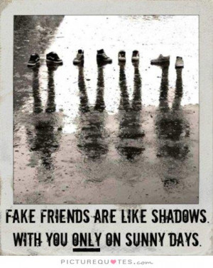 Fake Friends Quotes Shadow Quotes