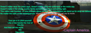 Captain America Quote Profile Facebook Covers