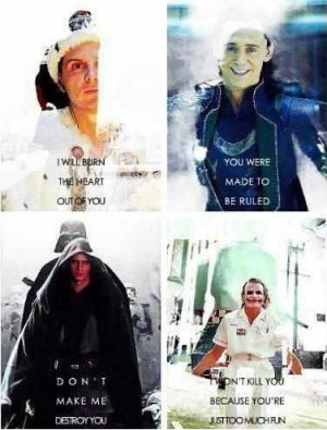 ... love this, such great villains with memorable quotes