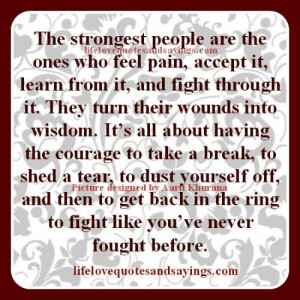 Strong People Fight Back..