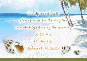 modern blue beach theme printable online destination wedding invites ...