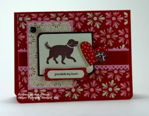 Your dog this gorgoues Stampin Up card by Ann Schach