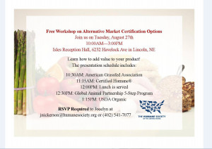 So animal advocates are working with farmers to help them to “add ...