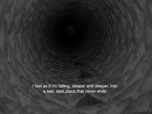 depression sad dark darkness falling