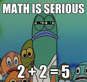math is serious 2 2 5 - Serious fish SpongeBob