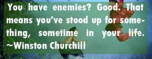 Enemy Quotes , Life Quotes , Winston Churchill Quotes