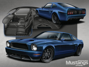 Ford Mustang Side Illustration